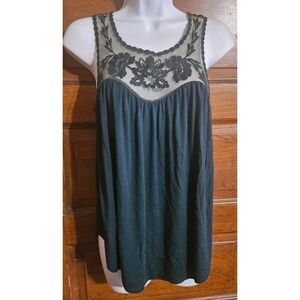 American Eagle Outfitters Soft & Sexy Floral Lace Tank Top